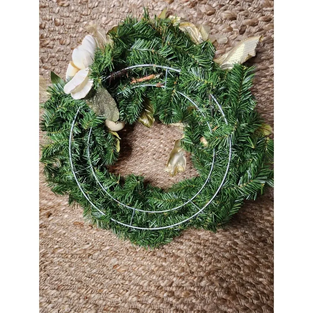 Wreath Christmas Angel Cherub Gold 25